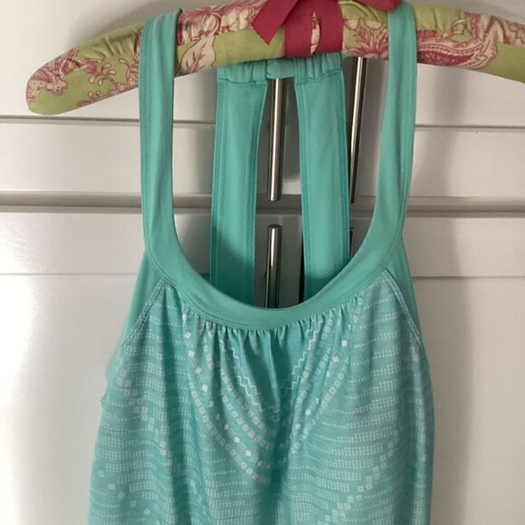 prAna Succulent Green Synergy Cantonese Dress Sz XL - Picture 4 of 12